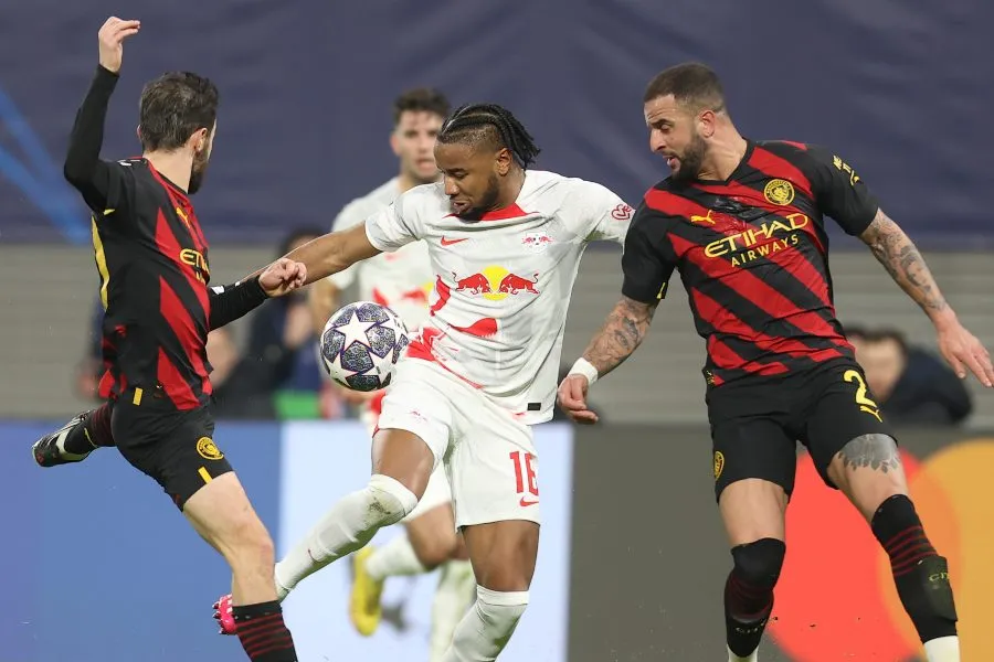 Partido entre Leipzig y Manchester City