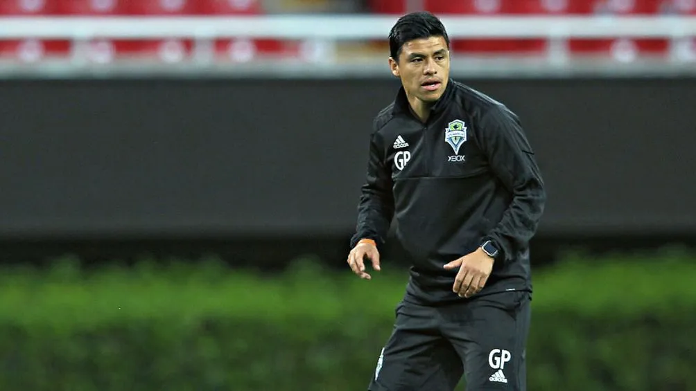 Gonzalo Pineda en un entrenamiento