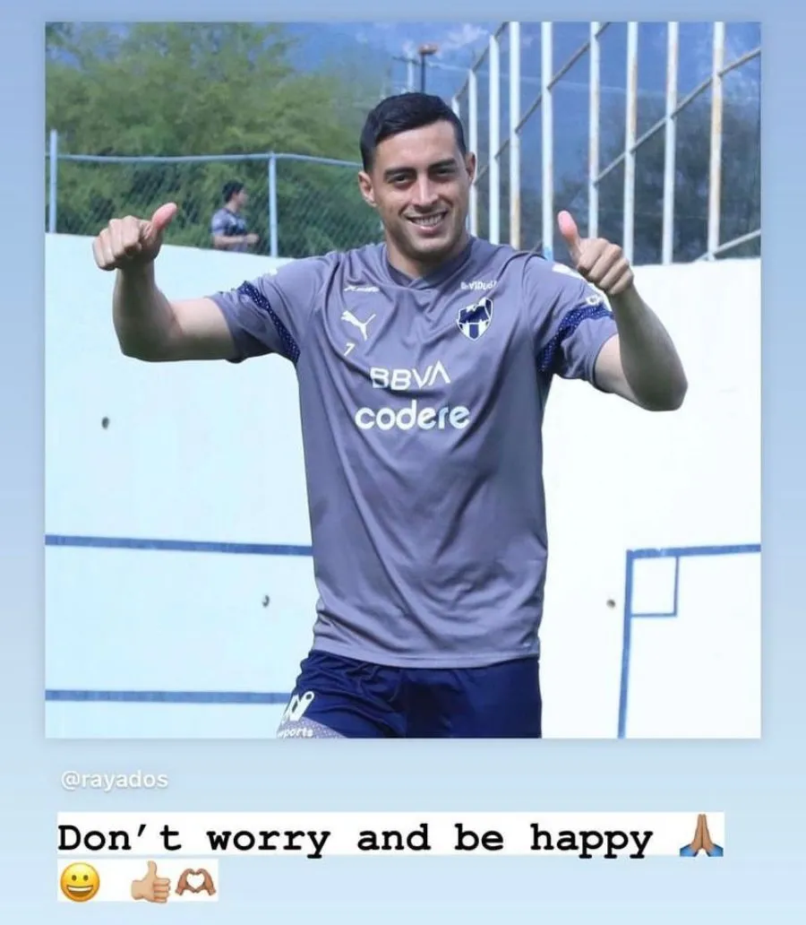 ESPECIAL Funes Mori en calentamiento con Rayados