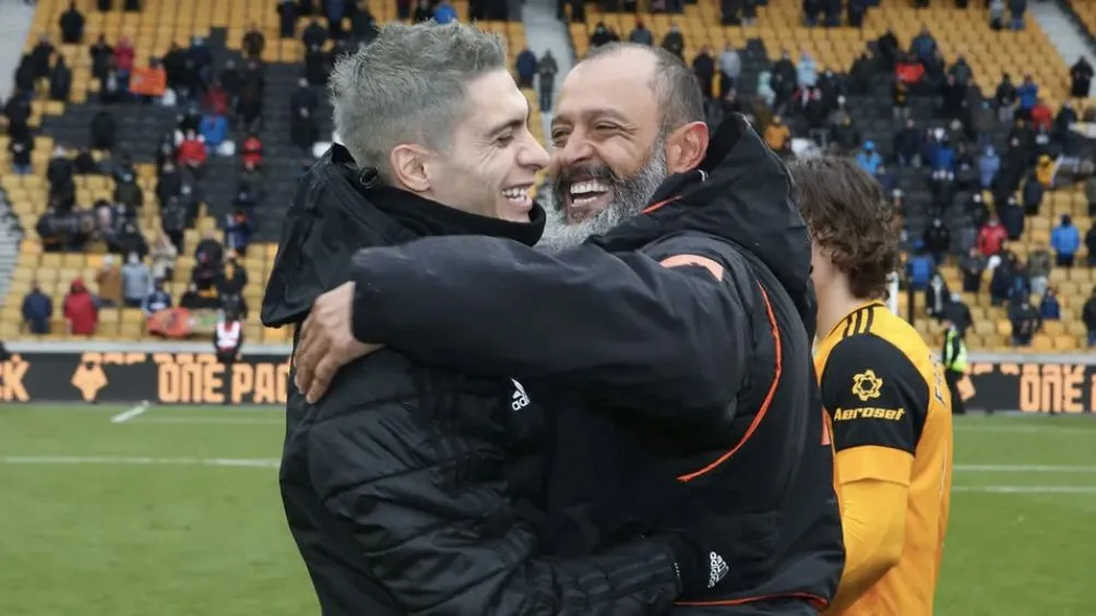 INSTAGRAM: @Raul_Jimenez9 Raúl Jiménez y Espirito Santo en la Premier League