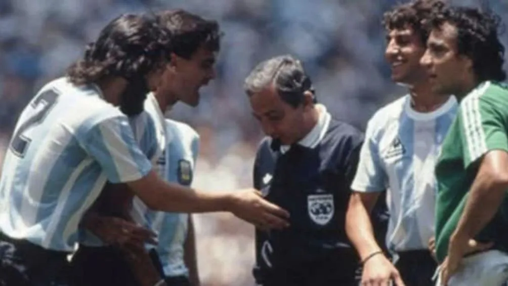 El arbitro brasileño en la final del Mundial México 86