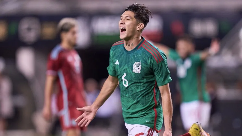 Gerardo Arteaga en un partido con Selección Nacional