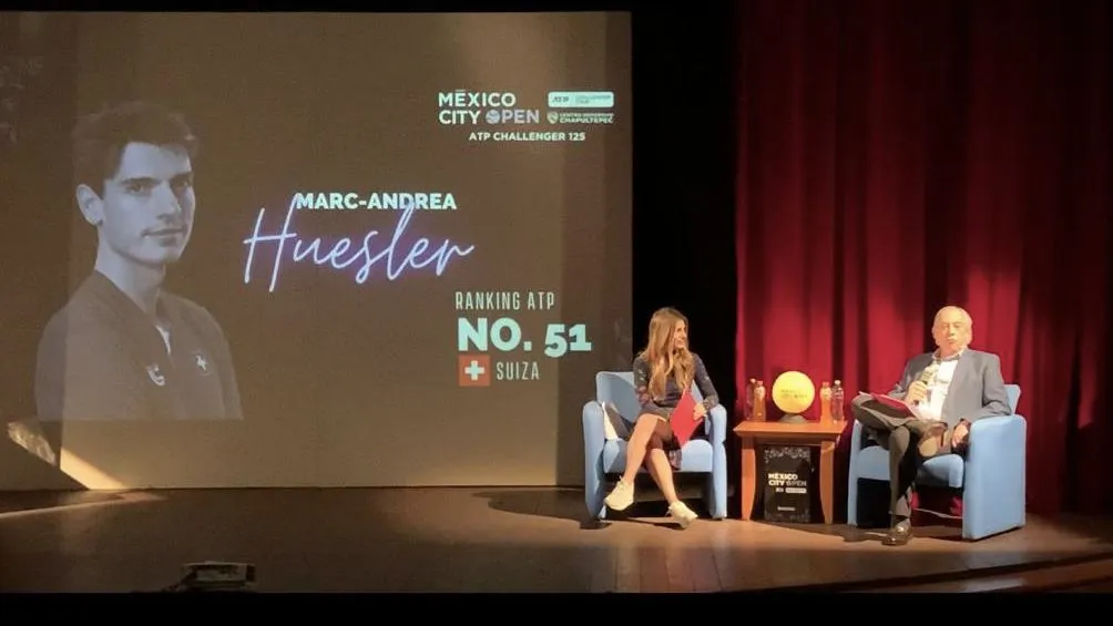 La presentación de los tenistas del Mexico City Open