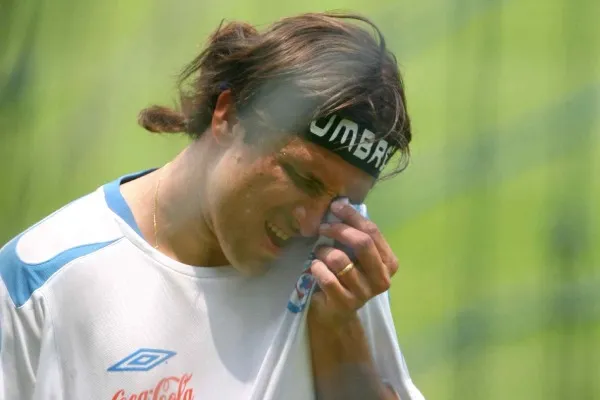 Pereyra en sus años con la Máquina