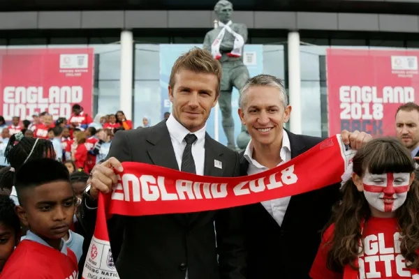 Junto a David Beckham