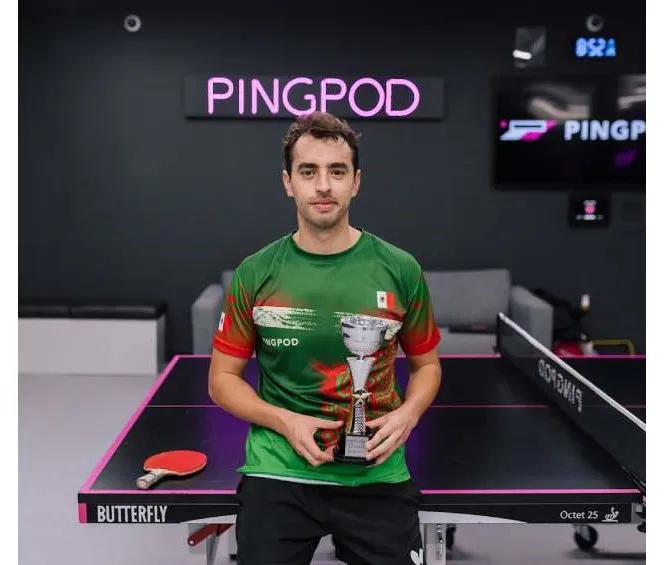 Marcos Madrid segundo lugar el el International Joola Open