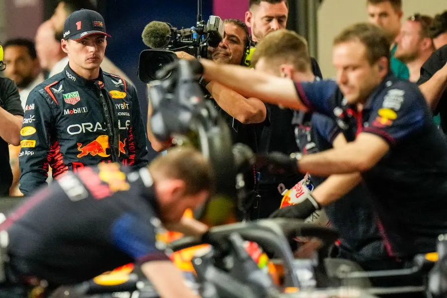 Verstappen saliendo de la clasificación 2 en el GP de Arabia