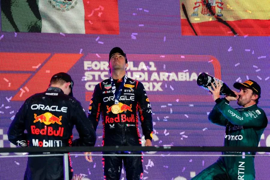 Podio del GP de Arabia Saudita