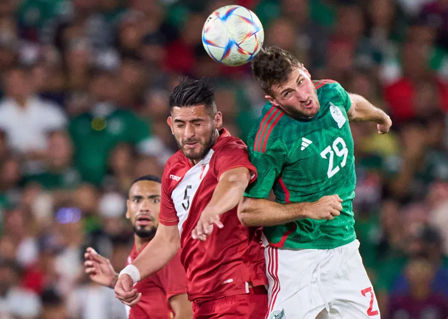 Giménez en juego ante Perú