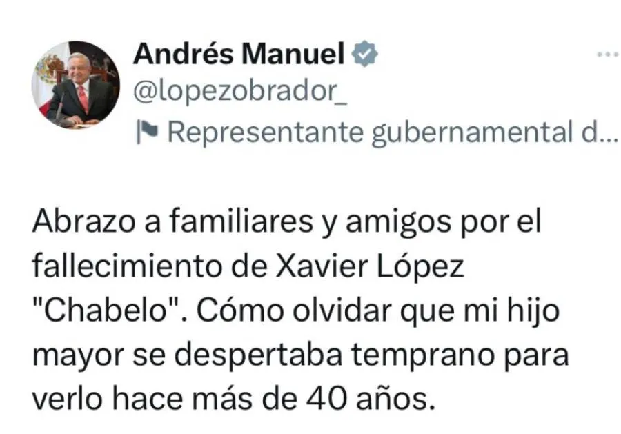 AMLO manda mensaje a sus familiares