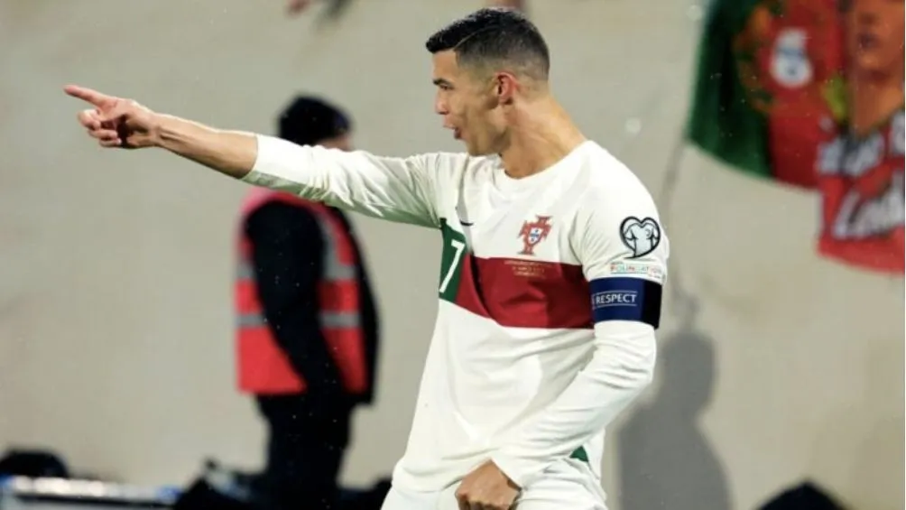 AP CR7 celebrando gol ante Luxemburgo