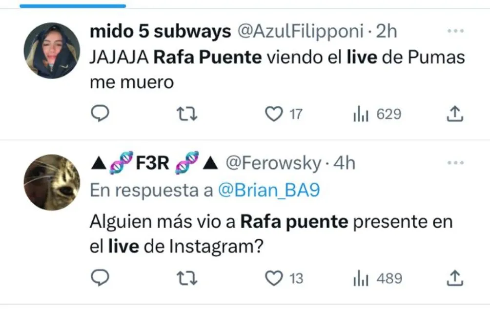 ESPECIAL Aficionados cuestionaron la presencia de Puente Jr. en el live