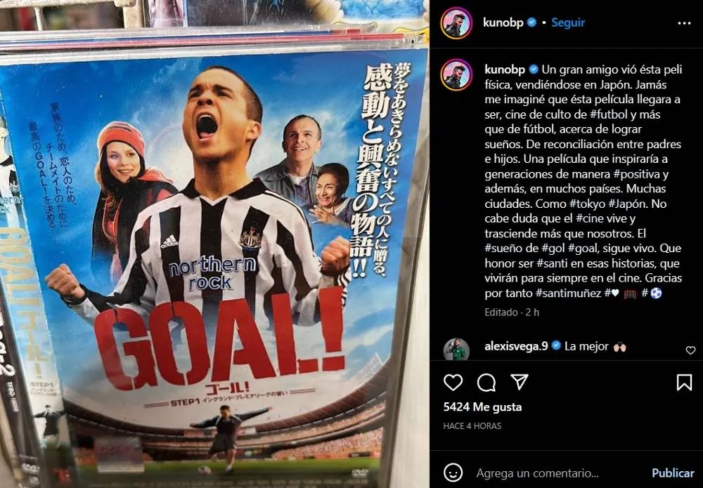 Kuno Becker recuerda con cariño Gol