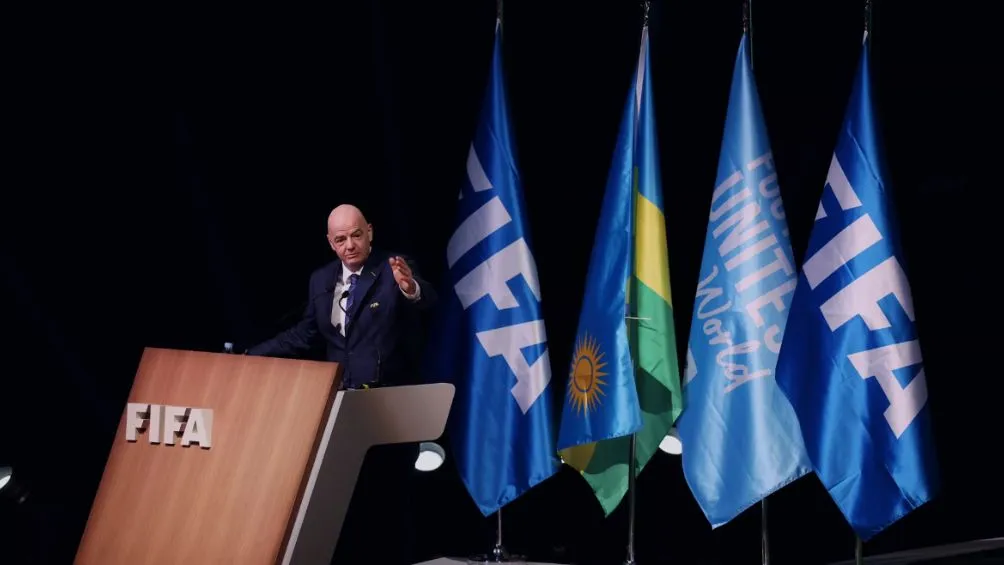 Gianni Infantino durante el Congreso Anual de la FIFA