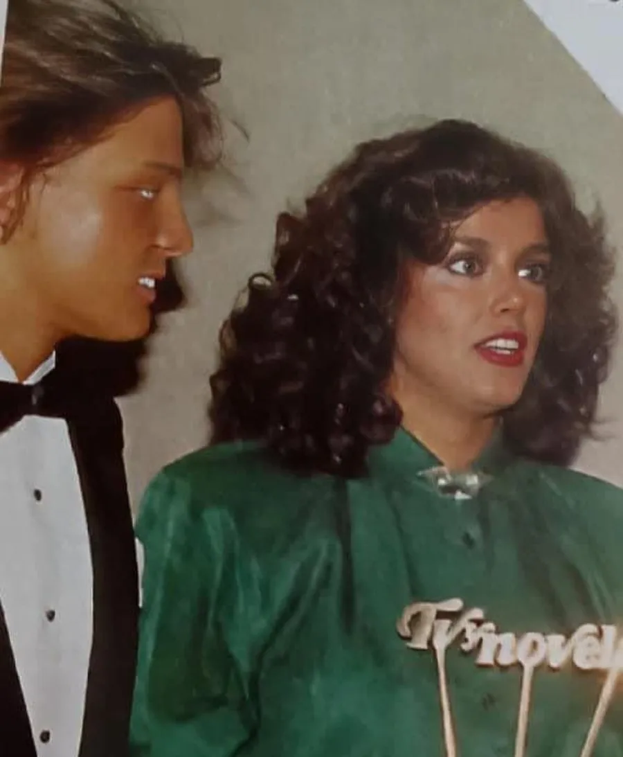 Lucia Méndez y Luis Miguel en evento de gala