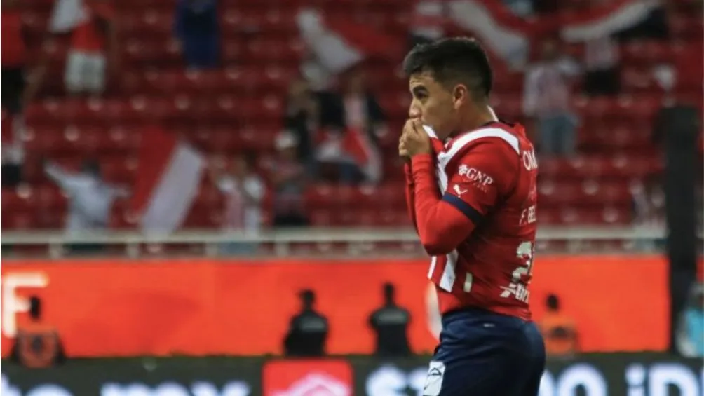 El Nene Beltrán en un partido con Chivas