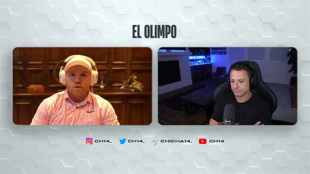 Transmisión de Twitch entre Canelo y Chicharito