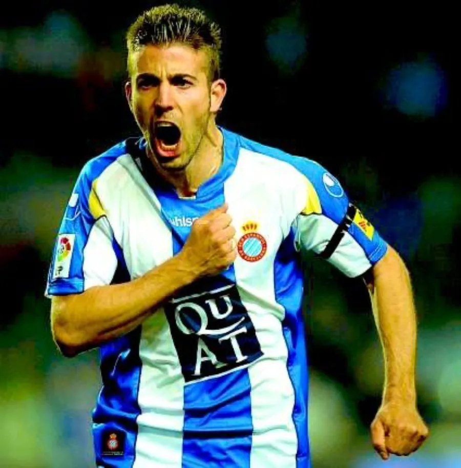 Luis García en partido con el Espanyol