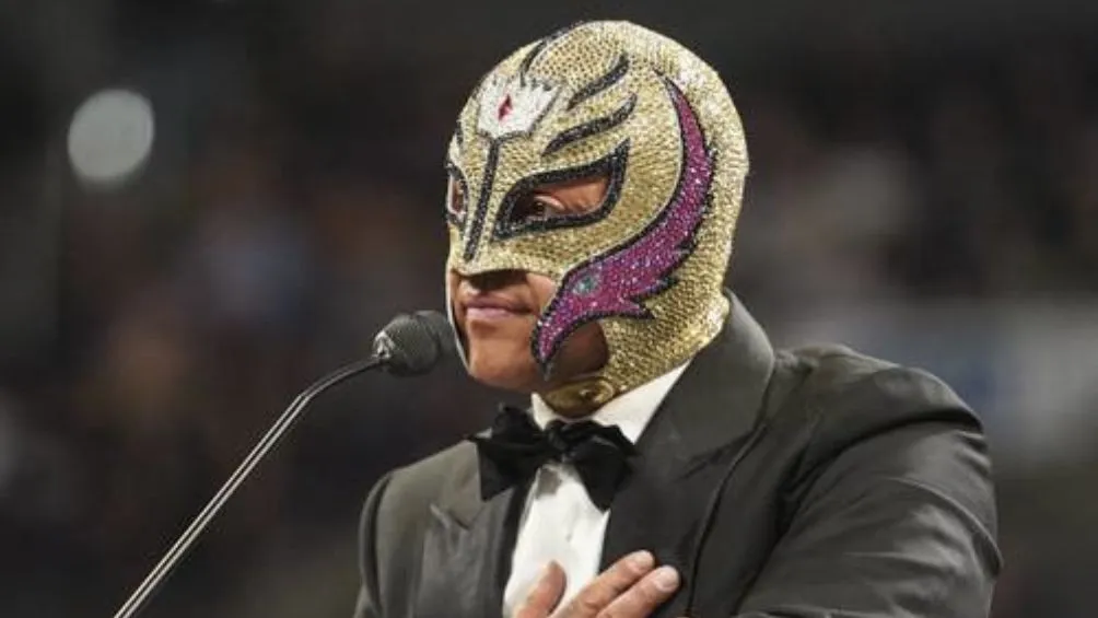 WWE El luchador mexicano durante la inducción al Salón de la Fama de WWE