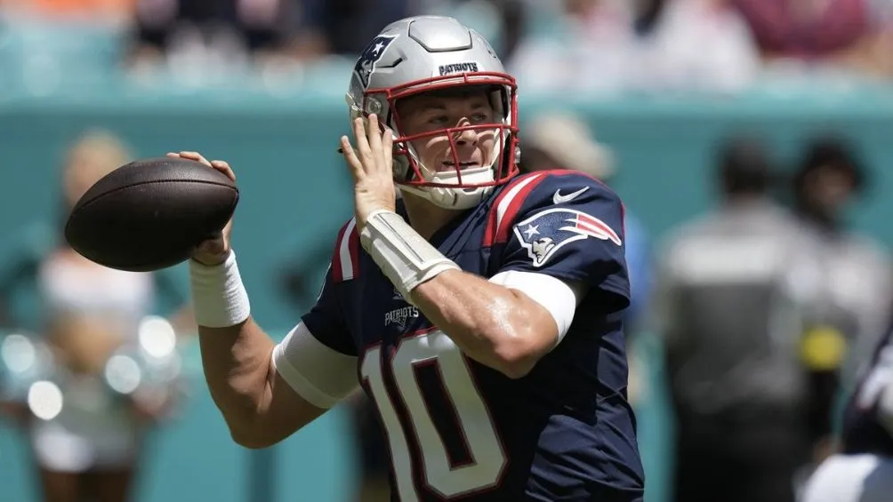 Jones en un partido con New England