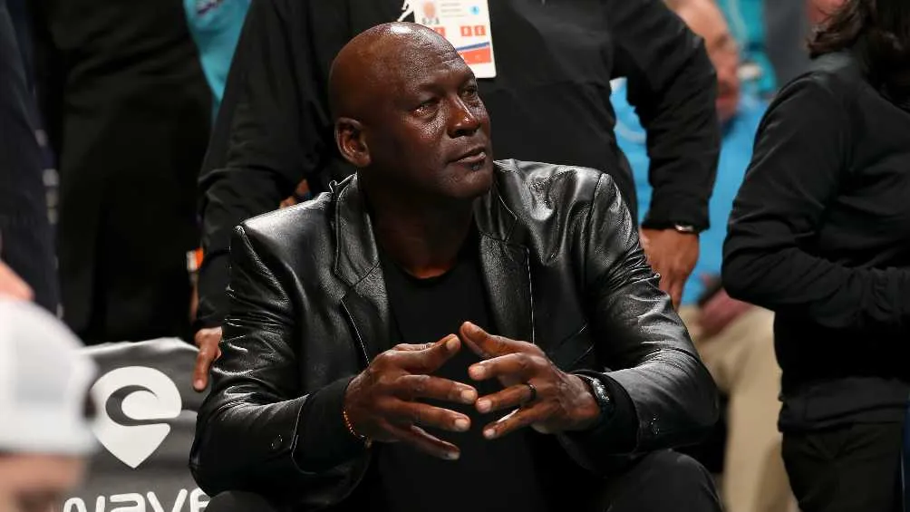 MJ en un partido de la NBA