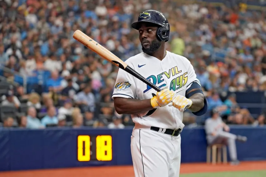 Arozarena durante juego de Rays