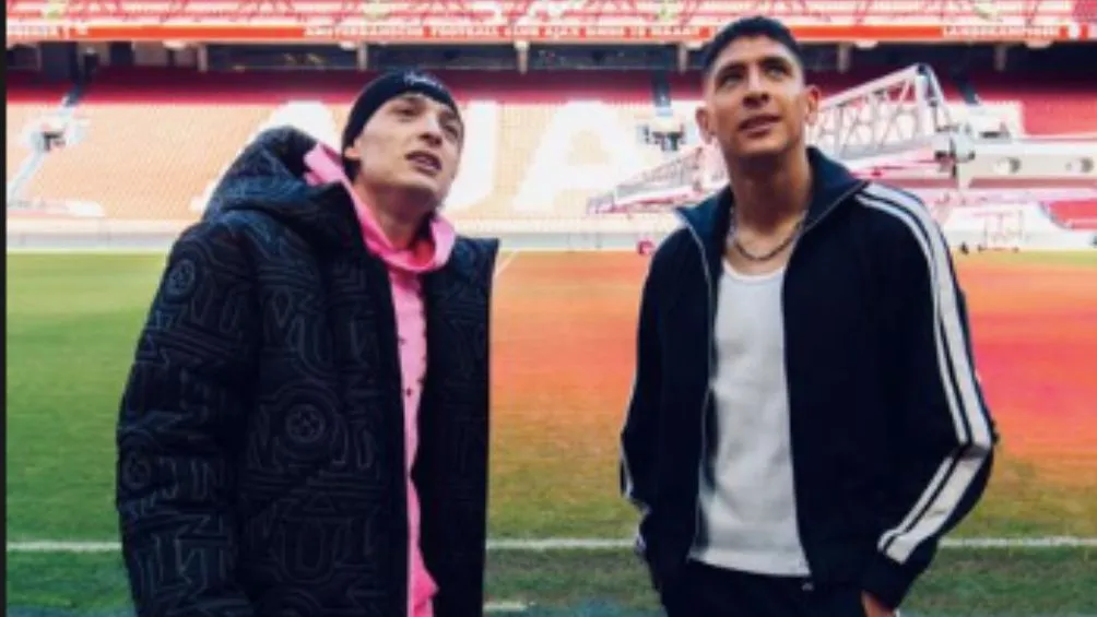 INSTAGRAM: @edsonnalvarez Álvarez junto a Peso Pluma