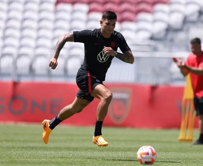 INSTAGRAM @usmnt Brandon Vázquez en entrenamiento con la Selección de Estados Unidos