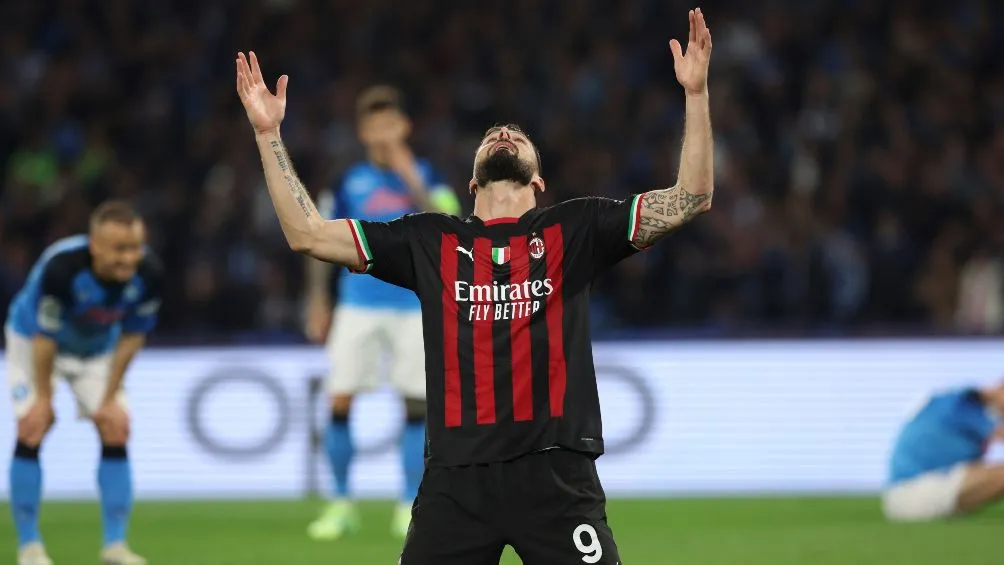 Giroud logró el gol del AC Milan
