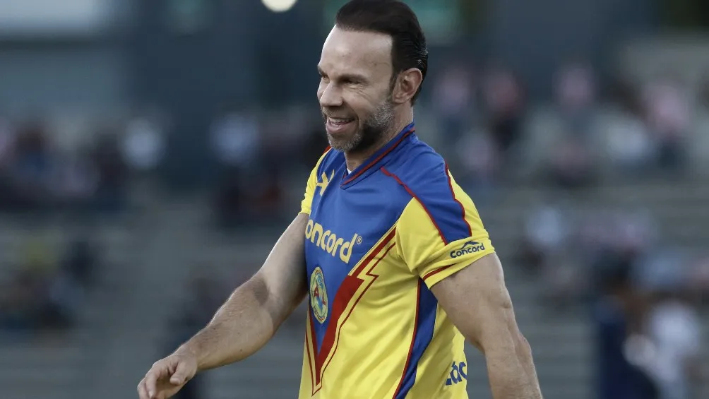 Zague durante el partido de leyendas