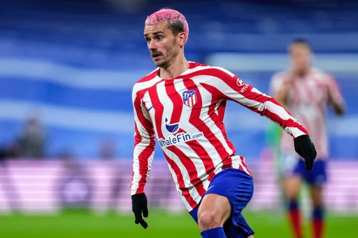 AP Griezmann durante partido con el Atlético de Madrid