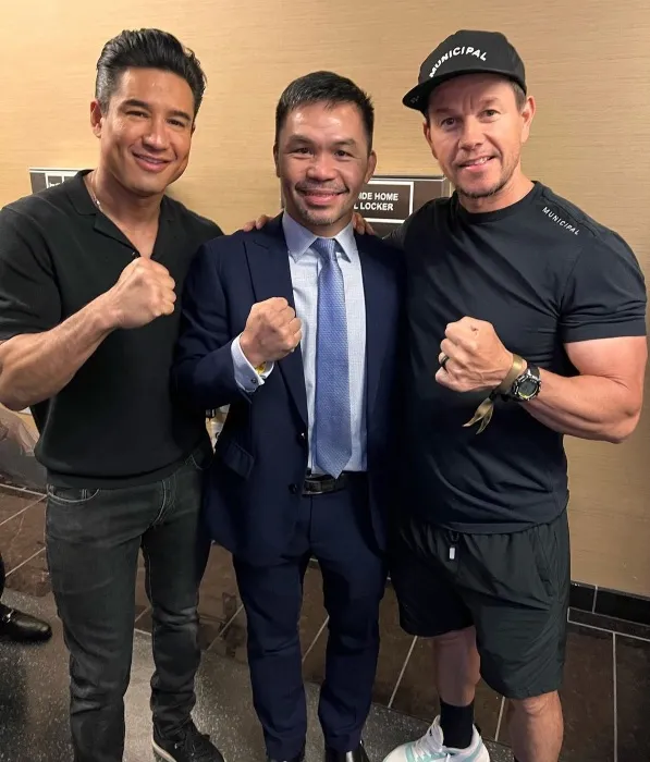 Mark Wahlberg y Manny Pacquiao