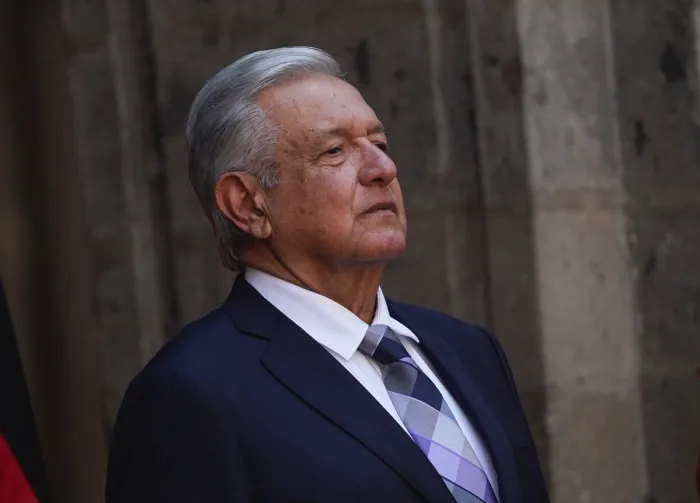 AMLO en el Palacio Nacional