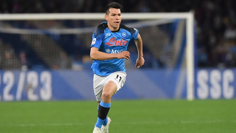 ESPECIAL Hirving Lozano en partido con el Napoli