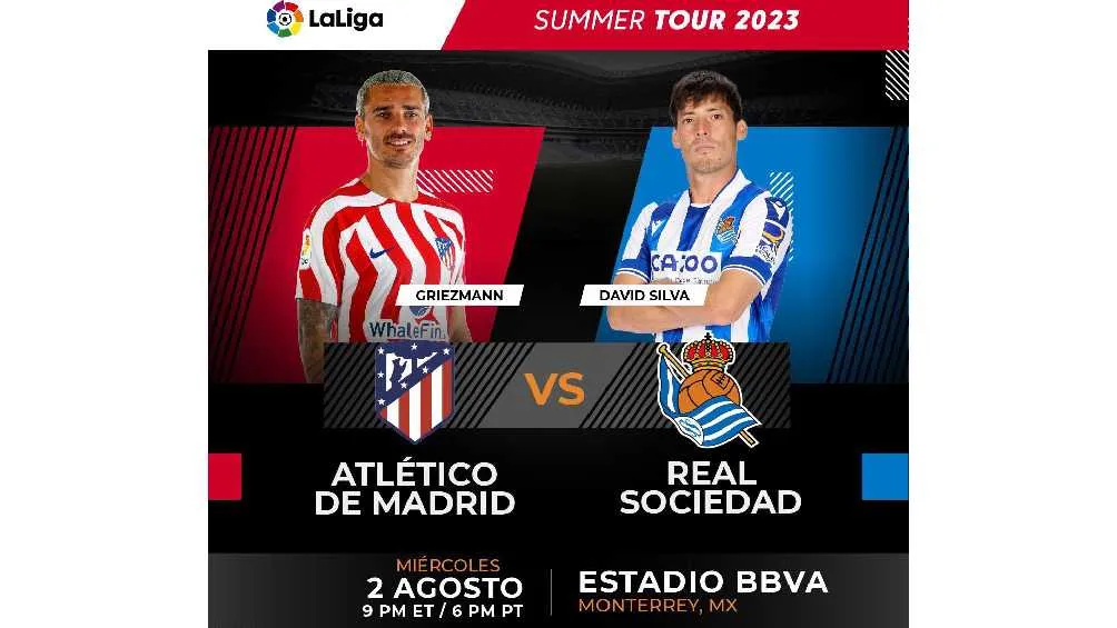 Atlético de Madrid y Real Sociedad vendrán a México
