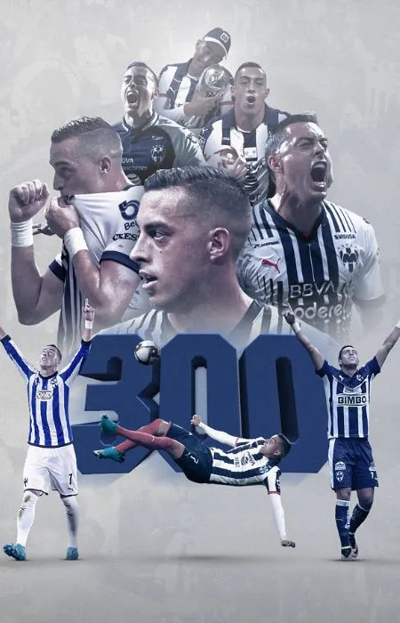 Homenaje de Rayados a los 300 partidos de Funes Mori