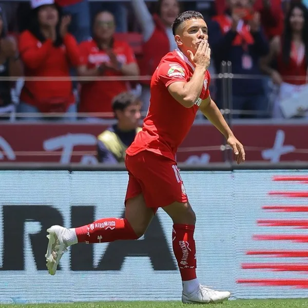 Twitter @TolucaFC Leo Fernández celebra su anotación