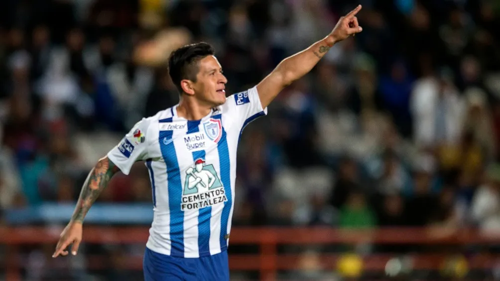 Germán Cano en su paso por Pachuca