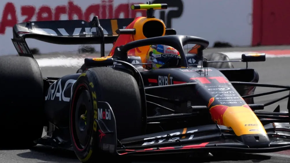 El auto de Checo en Azerbaiyán