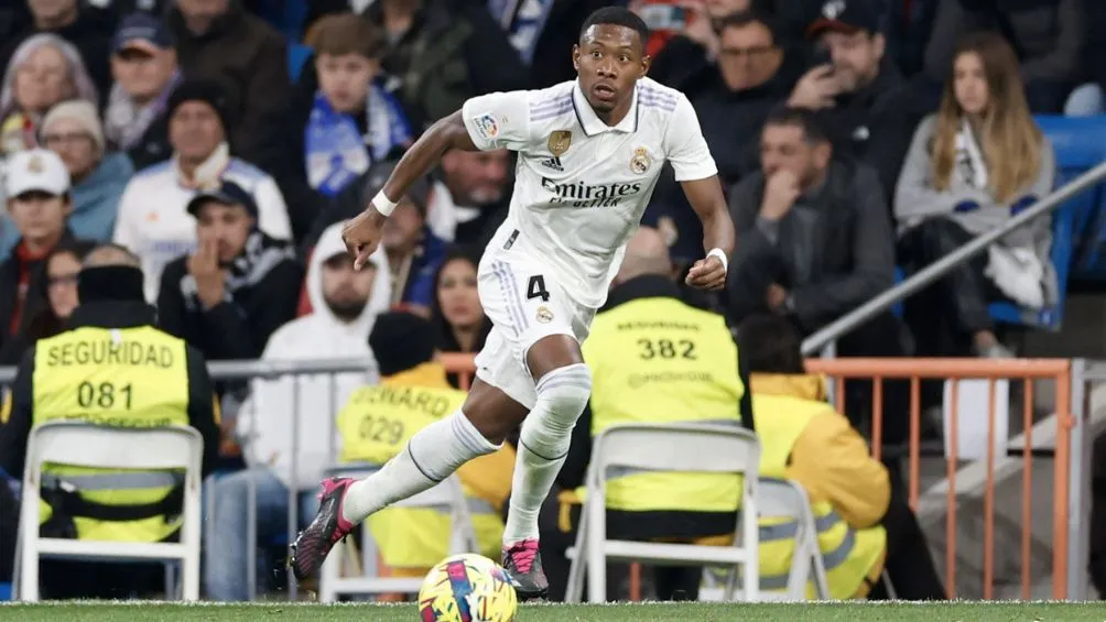 David Alaba durante un encuentro con el Real Madrid