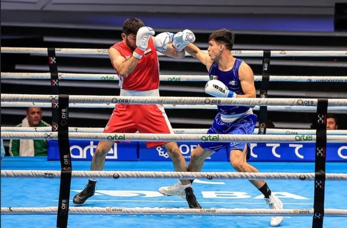 Rogelio Romero en los Cuartos de final del Mundial de Boxeo