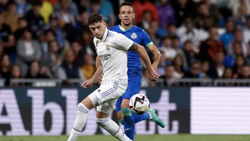 Valverde durante el encuentro ante Getafe