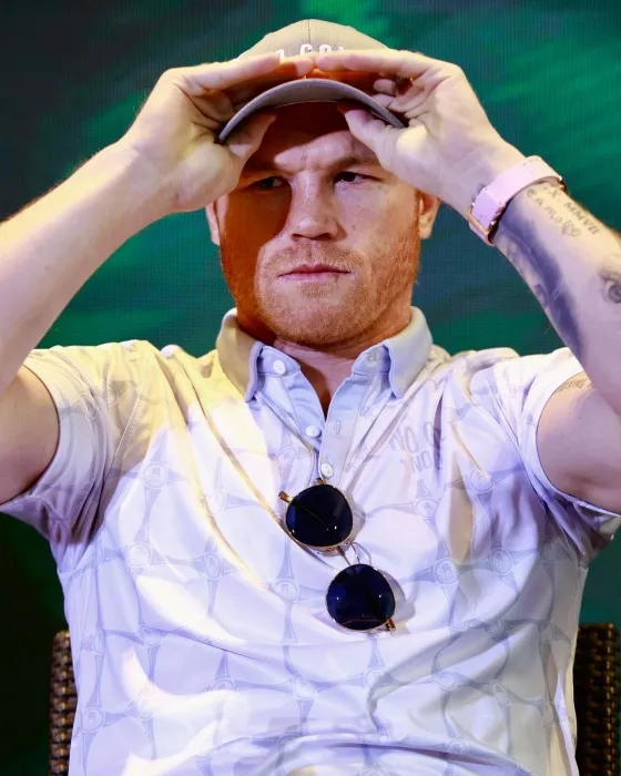INSTAGRAM @torneonogollfnolife Canelo Álvarez durante la conferencia de prensa