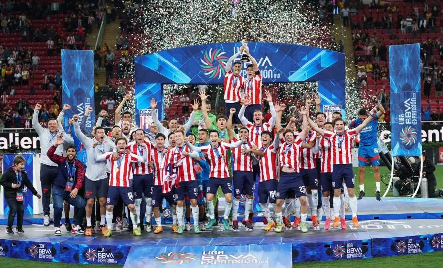 Tapatío festejando el título de Liga de Expansión