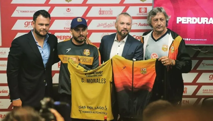 Higuera en la presentación de Carlos Morales hace unas semanas