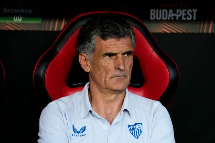 José Luis Mendilibar durante la Semifinal de la Europa League