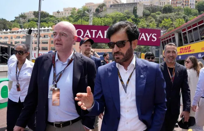 Gianni Infantino en el GP de Mónaco