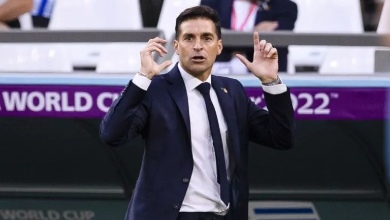 Alonso con la selección de Uruguay en Qatar 2022