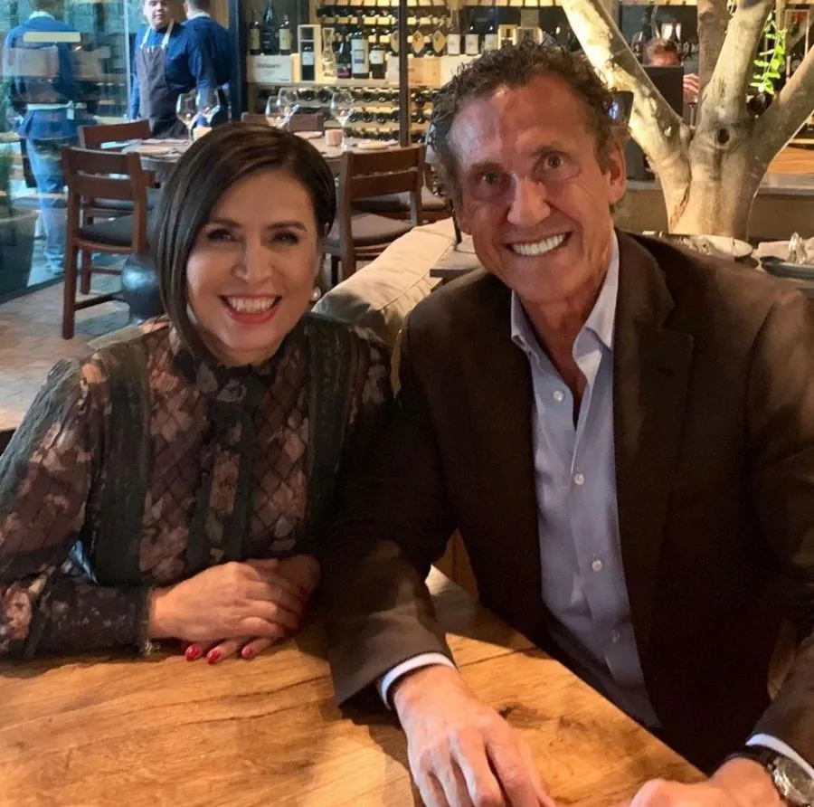 Rosario Robles y Jorge Valdano