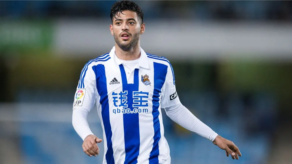 Vela jugando con la Real Sociedad
